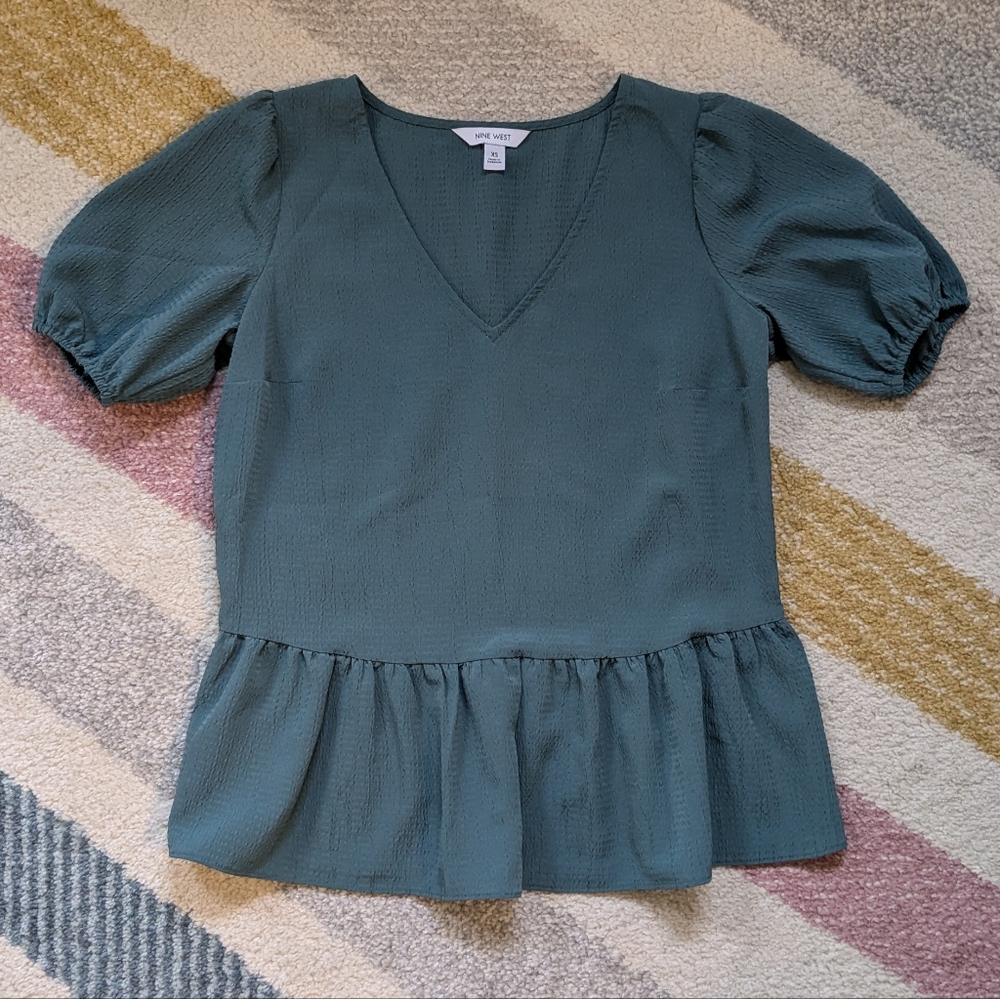 Nine West peplum top